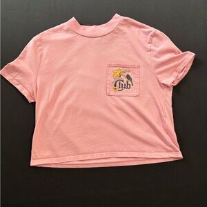 Volcom Pink Crop Top with Pocket